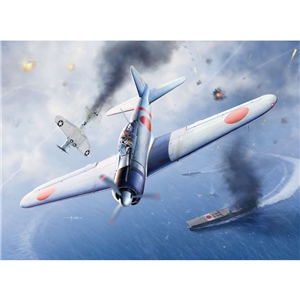 Japanese Navy A6M2b Zero Model 21  Battle of Midway  Fighter Aircraft