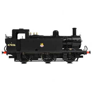 LMS Fowler 3F (Jinty) 47406 BR Black (Early Emblem)