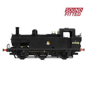 LMS Fowler 3F (Jinty) 47406 BR Black (Early Emblem)