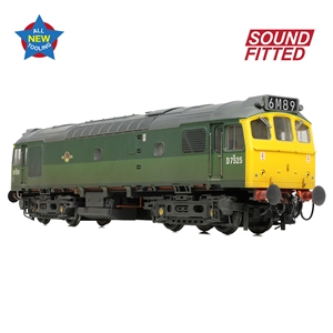 Class 25/2 D7525 BR Two-Tone Green (Full Yellow Ends) [W]