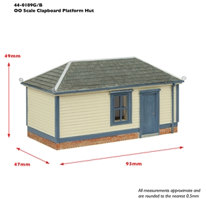 Clapboard Platform Hut - Blue