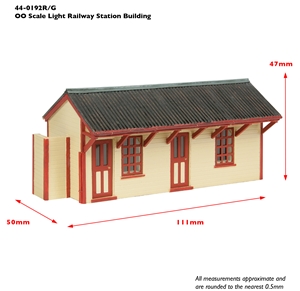 Light Railway Station Building - Green