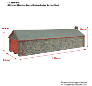 Narrow Gauge (OO9) Boston Lodge Engine Shed - Green