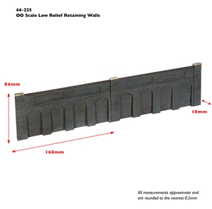 Low Relief Retaining Walls (x2)