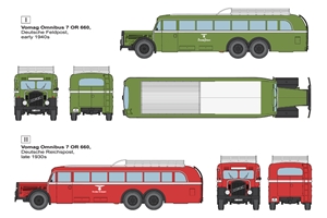 German Army Vomag Omnibus 7 OR 660 Staff Bus