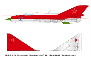 Russian Air Force MiG-21PF Fishbed-D Fighter Aircraft