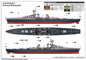 French Navy Georges Leygues WWII Light Cruiser Ship