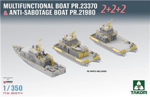 Russian Multifunctional boat Pr. 23370 & Anti-sabotage boat Pr. 21980