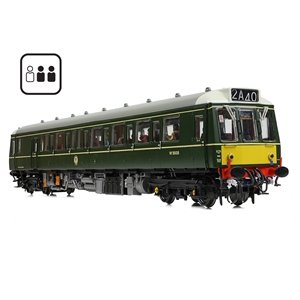 Class 121 Single-Car DMU W55028 BR Green (Small Yellow Panels) [PF]