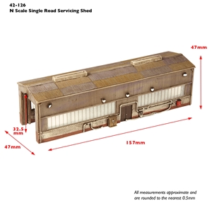 Single Road Servicing Shed