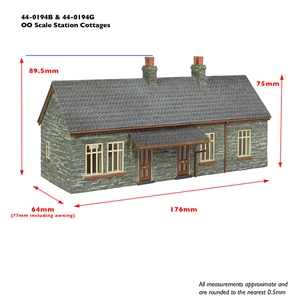 Narrow Gauge (OO9) Station Cottages Brown