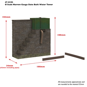 Narrow Gauge (NG7) Slate Built Water Tower