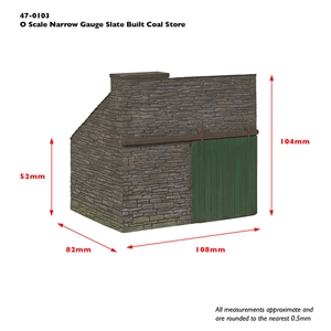 Narrow Gauge (NG7) Slate Built Coal Store