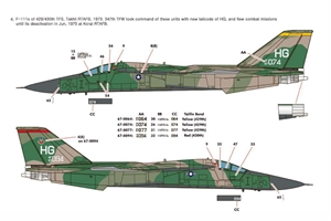 USAF F-111A Aardvaak "Vietnam War" swing-wing bomber