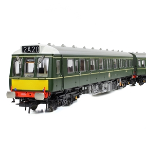 Class 117 3-Car DMU R334 BR Green (Small Yellow Panels)