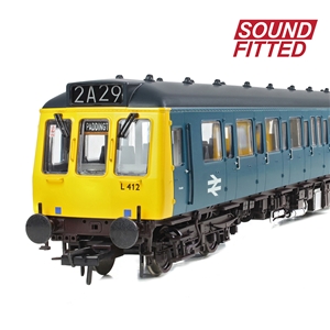 Class 117 3-Car DMU L412 BR Blue