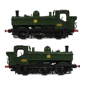 GWR 8750 Pannier Tank 3650 GWR Green (Shirtbutton)