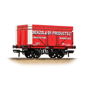 7 Plank Wagon with Coke Rails 'Benzol & By-Products Ltd' Red