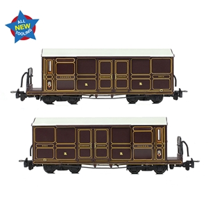 Ffestiniog Railway Curly Roof Van No.1 FR Lined Plum