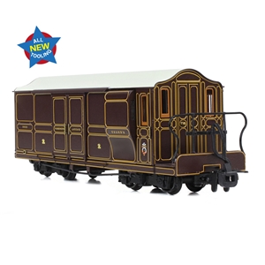 Ffestiniog Railway Curly Roof Van No.1 FR Lined Plum