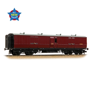 LNWR 50ft Arc Roof Full Brake LMS Crimson Lake