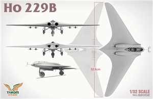 German Air Force Ho 229B 2-Seat Flying Wing w/ 2 pilot figures