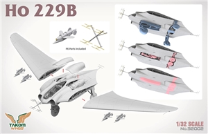 German Air Force Ho 229B 2-Seat Flying Wing w/ 2 pilot figures