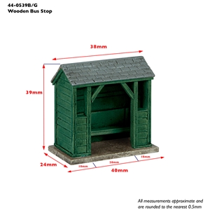 Wooden Bus Stop Green