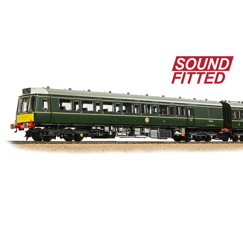 Bachmann Europe plc - Class 117 3-Car DMU R334 BR Green (Small Yellow ...