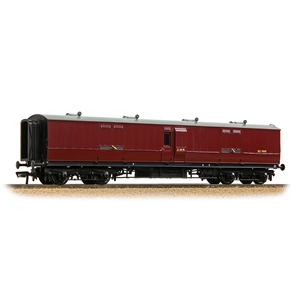 LNWR 50ft Arc Roof Full Brake LMS Crimson Lake