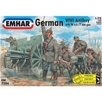 German Artillery WWI Figs & Cannon