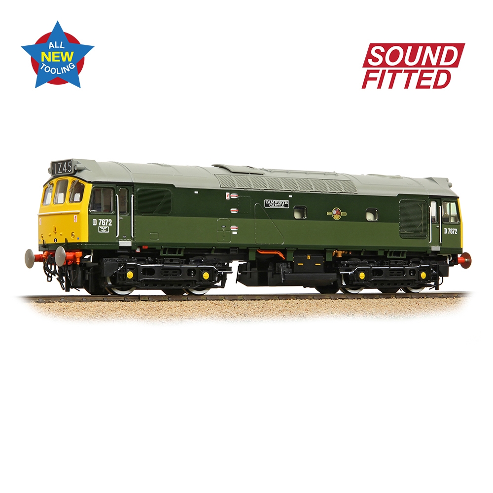 Class 25/3 D7672 'Tamworth Castle' BR Two-Tone Green (Full Yell. Ends)