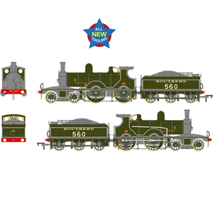 LSWR Adams T3 560 SR Lined Maunsell Green