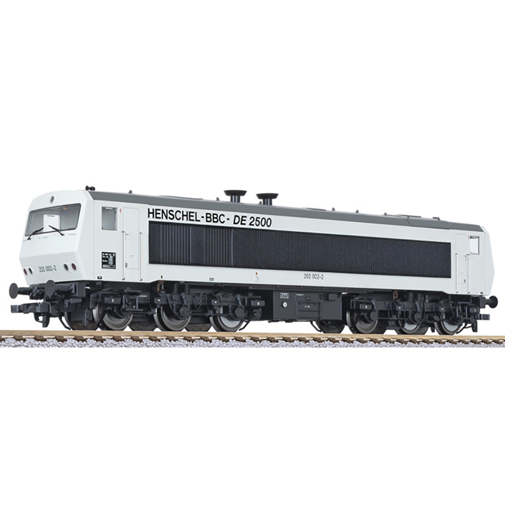 Diesel loco DE2500 202 003-0 6-axle DB white Ep.IV AC DCC