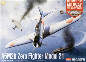 Japanese Navy A6M2b Zero Model 21  Battle of Midway  Fighter Aircraft