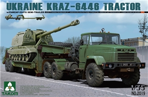 PKTAK02019 Ukraine KrAZ-6446 Tractor & ChMZAP-5247G Semi-trailer