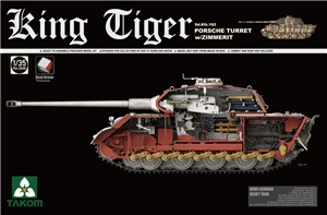 PKTAK02046 German Army King Tiger (P) Heavy Tank w/Zimmerit & Interior