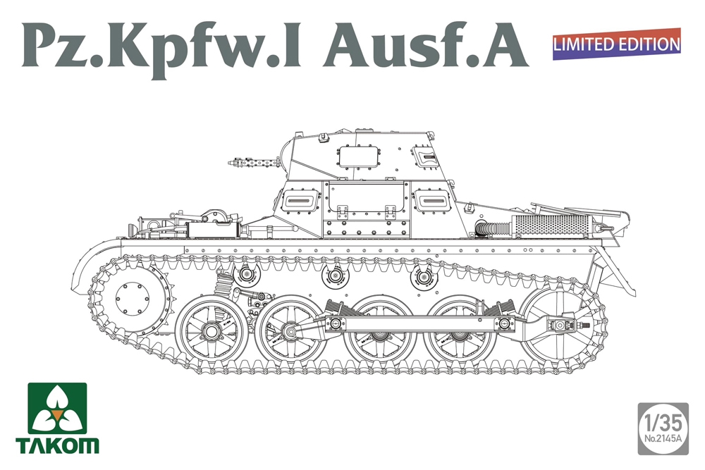 German WWII PzKpfw I Ausf A Limited Edition Light Tank