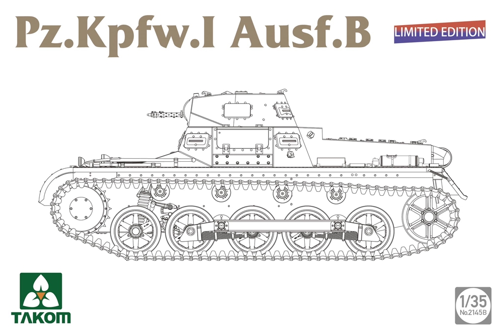 German WWII PzKpfw I Ausf B Limited Edition Light Tank