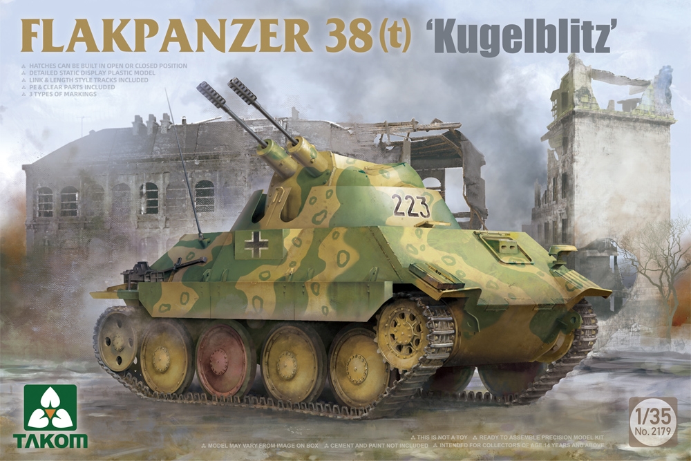 German WWII Flakpanzer 38(t) 'Kugelblitz'
