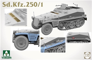 PKTAK02184 German WWII Sd Kfz 250/1 Half-track