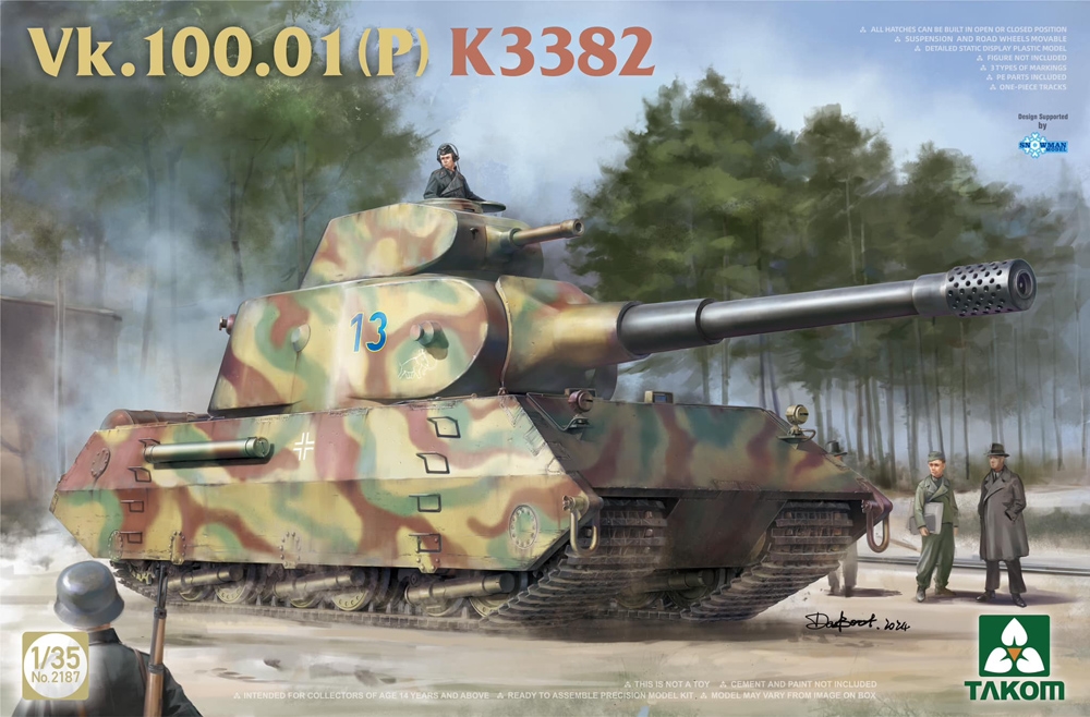 German WWII Vk 100.01(p) K3382 concept heavy tank