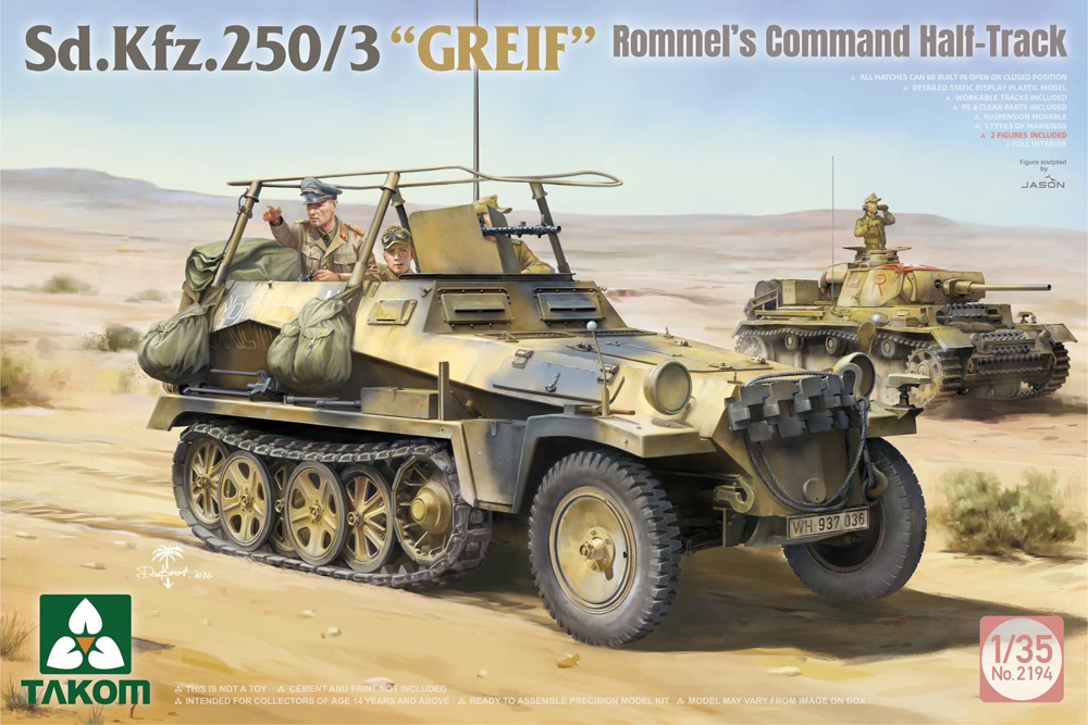 German Army SdKfz 250/3 "Greif" Rommel's WWII Half-Track Vehicle