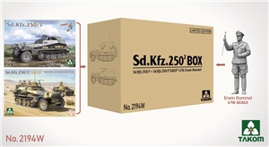 PKTAK02194W SdKfz 250 Double Box Limited Edition (2 Half-tracks 1 figure)