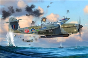 British Royal Navy Fairey Barracuda Mk II WWII Torpedo Bomber