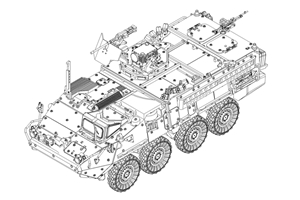 US Army M1127 Stryker Reconnaissance Vehicle (RV)